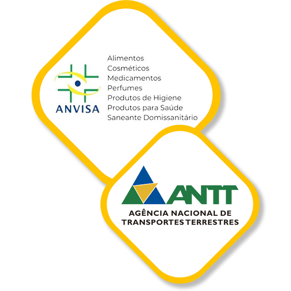 Selo de Certificações ANVISA, ANTT e Qualidade